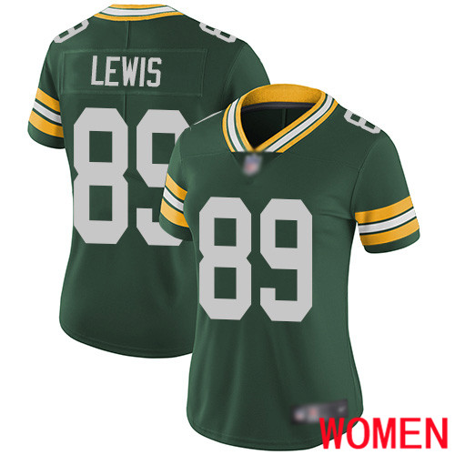Green Bay Packers Limited Green Women #89 Lewis Marcedes Home Jersey Nike NFL Vapor Untouchable